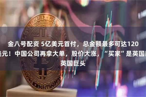 金八号配资 5亿美元首付，总金额最多可达120亿美元！中国公司再拿大单，股价大涨，“买家”是英国巨头